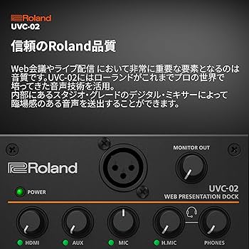 Roland UVC-02 オーディオインターフェイス Amazon.co.jp: ローランド ROLAND オンラインプレゼンテーション